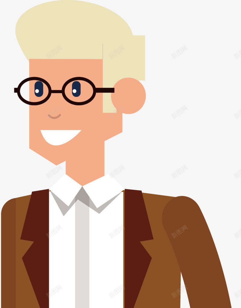 男老板矢量图ai免抠素材_新图网 https://ixintu.com 商业 工作 金融 矢量图