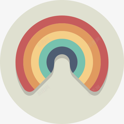 彩虹圆形图标png_新图网 https://ixintu.com Rainbow 彩虹