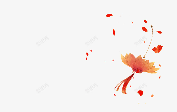 粉色莲花吊饰png免抠素材_新图网 https://ixintu.com 吊饰 图案设计 花 莲花