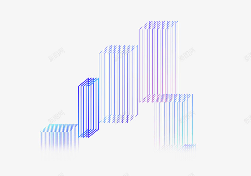 彩色立体线条科技装饰png免抠素材_新图网 https://ixintu.com 彩色科技 彩色立体 彩色线条 科技装饰 立体线条 线条科技 线条立体 装饰线条