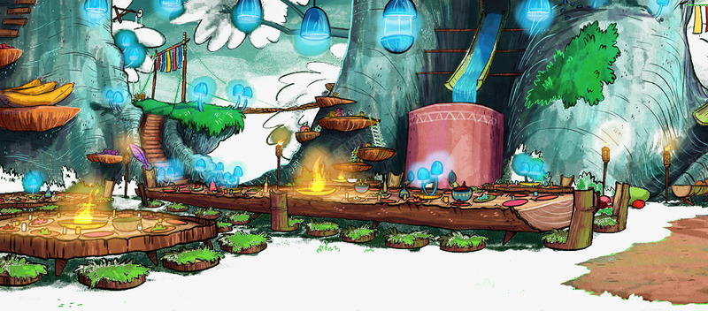 创意卡通森林背景图案png免抠素材_新图网 https://ixintu.com 创意 卡通 森林背景图案