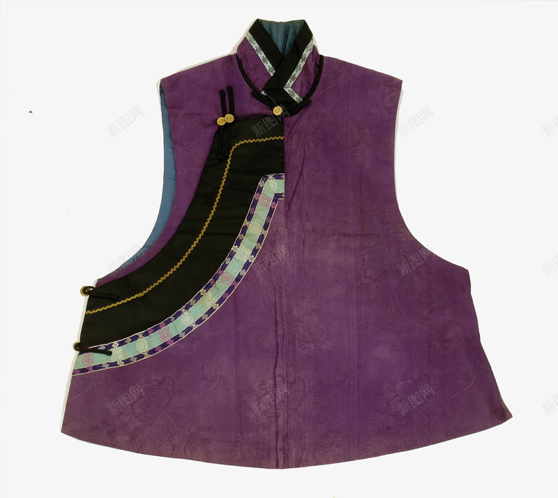 清代女子服饰紫色坎肩png免抠素材_新图网 https://ixintu.com 中国风 写实实物 古代服饰 复古风 清朝服装 清朝服饰 紫色上衣 紫色坎肩