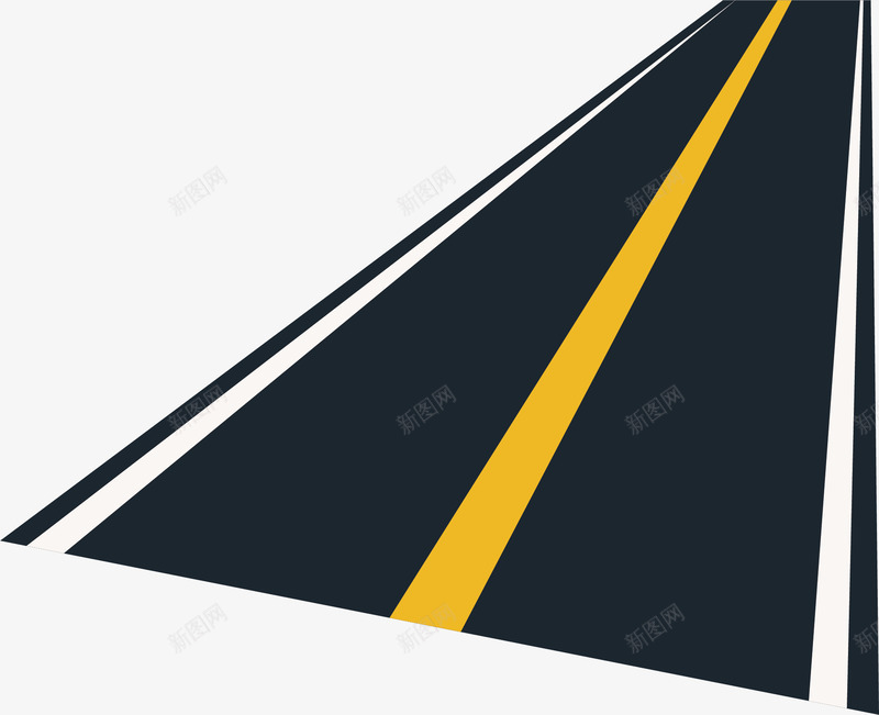 卡通油漆路png免抠素材_新图网 https://ixintu.com 公路 卡通公路 卡通马路 沥青路 油漆路 路 马路 高速路