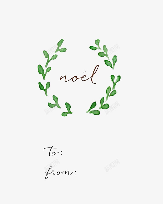 水彩文艺小草png免抠素材_新图网 https://ixintu.com 卡通 叶子 小草 手绘 插画 文艺 植物 清新 绿色 花环