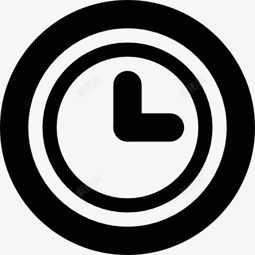 墙上的时钟图标png_新图网 https://ixintu.com 工具和器具 手表 时钟 时间 等待