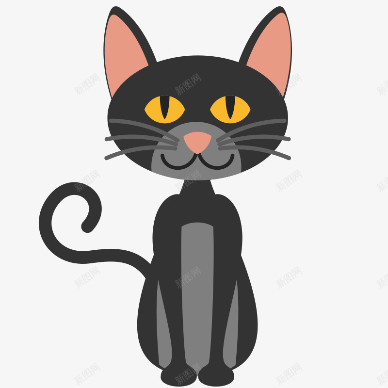 卡通猫咪手绘可爱动物小猫png免抠素材_新图网 https://ixintu.com 动物 卡通猫咪 可爱 小猫 手绘