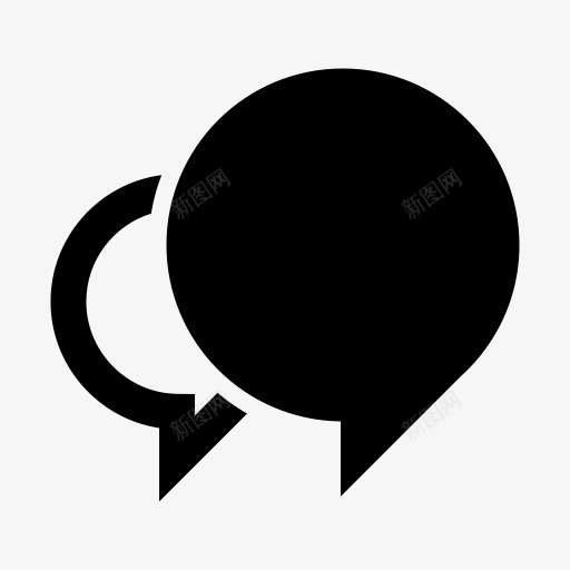 泡沫聊天通信双消息圆演讲谈gl图标png_新图网 https://ixintu.com Bubble chat communication double message round speech talk 双 圆 泡沫 消息 演讲 聊天 谈 通信
