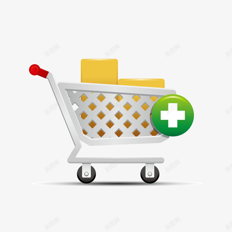 装满购物车png免抠素材_新图网 https://ixintu.com 消费 满满 购物 贴心服务 超市