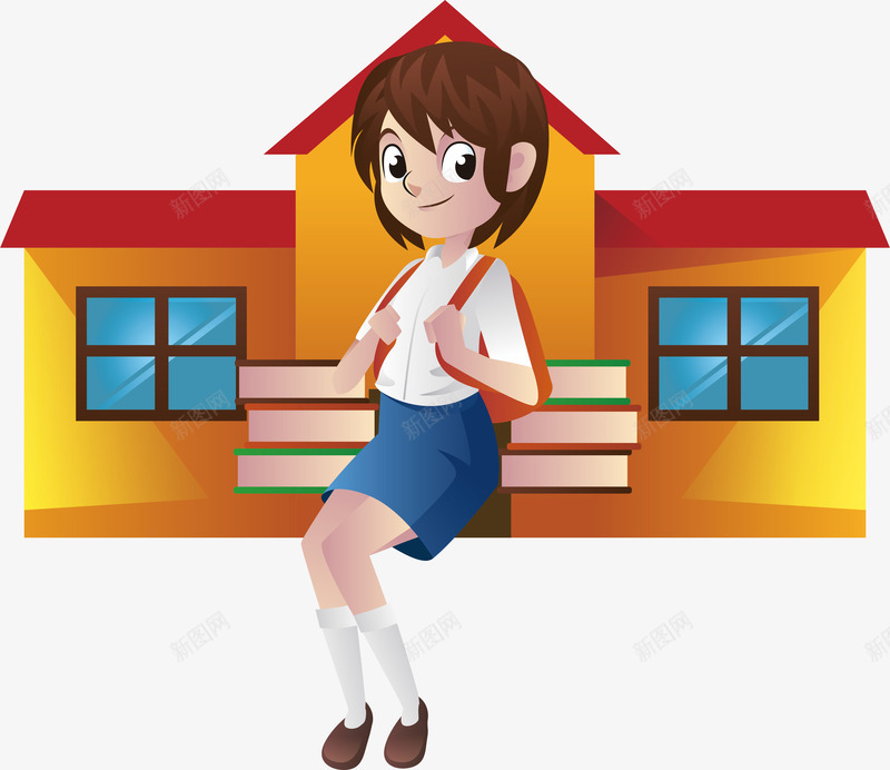 新生欢迎仪式png免抠素材_新图网 https://ixintu.com 入学 学校 开学季 新生入学 欢迎仪式 矢量png