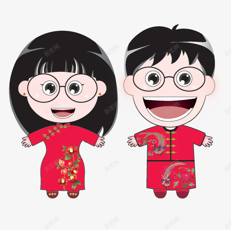 卡通新郎新娘png免抠素材_新图网 https://ixintu.com 卡通人物 卡通夫妻 卡通新郎新娘 喜庆人物 夫妻图案 婚庆卡通素材 幸福公仔 恩爱夫妻 拜堂成亲 结婚人物卡通图片 结婚情人节 结婚男女