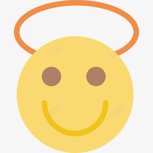 天使图标png_新图网 https://ixintu.com 人 天使 微笑 情感 情绪 接口 笑脸 脸 表情