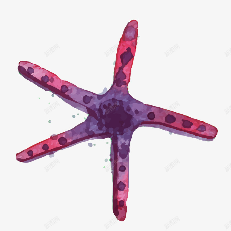 卡通手绘海星矢量图ai免抠素材_新图网 https://ixintu.com 卡通 度假 手绘 海星设计 海洋 海边 矢量图