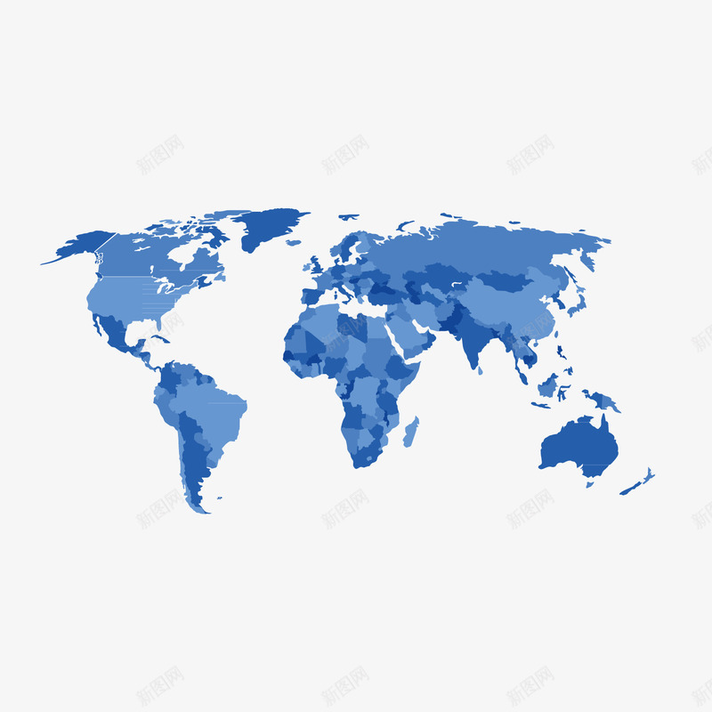 蓝色科技地图矢量图ai免抠素材_新图网 https://ixintu.com 分析 占比 商务 地图 战略 扁平化 浅色 科技 蓝色 矢量图