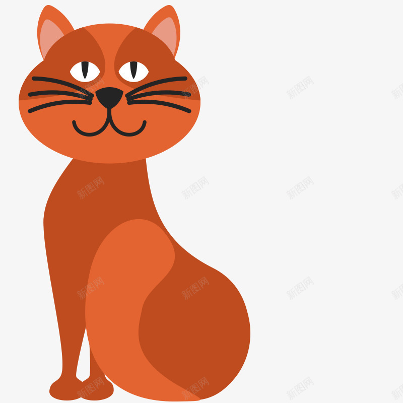 卡通猫咪手绘可爱动物小猫png免抠素材_新图网 https://ixintu.com 动物 卡通猫咪 可爱 小猫 手绘