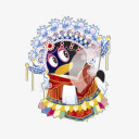 腾讯QQ京剧卡通图标png_新图网 https://ixintu.com