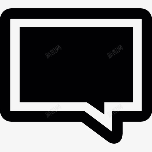 方讲话泡沫图标png_新图网 https://ixintu.com 对话 沟通 社交 聊天 谈话