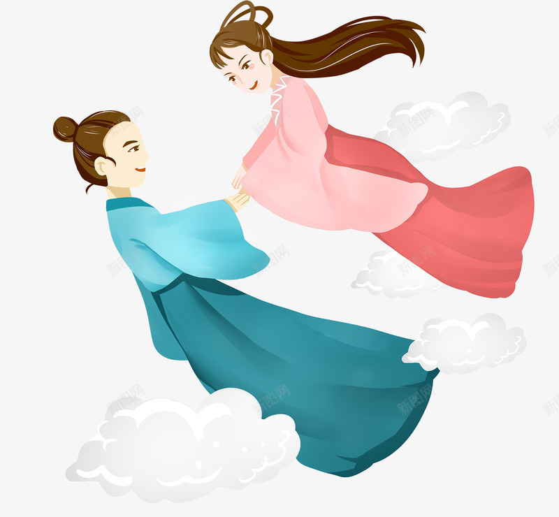 情人节七夕牛郎织女约会psd免抠素材_新图网 https://ixintu.com 七夕 情人节 情人节七夕牛郎织女约会 牛郎 约会 织女