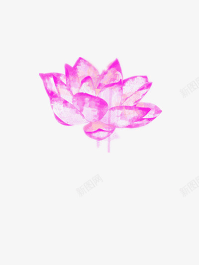 莲花png免抠素材_新图网 https://ixintu.com 抽象 紫色 莲花
