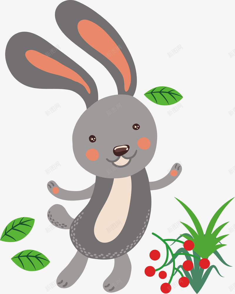 卡通动物兔八哥插画矢量图ai免抠素材_新图网 https://ixintu.com 兔八哥 卡通动物 卡通手绘 可爱卡通 小狗 幼儿园图案 毛驴 游乐场 牛 狗 猪 猫 羊 装饰图案 驴 矢量图