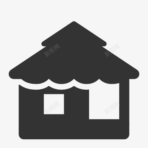小木屋图标png_新图网 https://ixintu.com 房子 房屋
