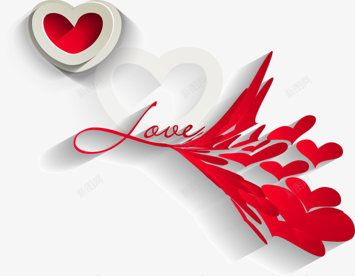 情人节爱心装饰png免抠素材_新图网 https://ixintu.com love 婚庆 婚礼 婚纱 情人节爱心装饰 潮流 爱心 礼盒 红心 节日