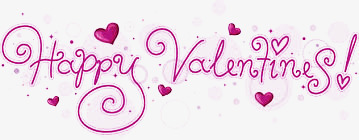 Happyvalentinesday艺术字png免抠素材_新图网 https://ixintu.com 情人节快乐 爱心点缀 爱情 粉红字体 表白