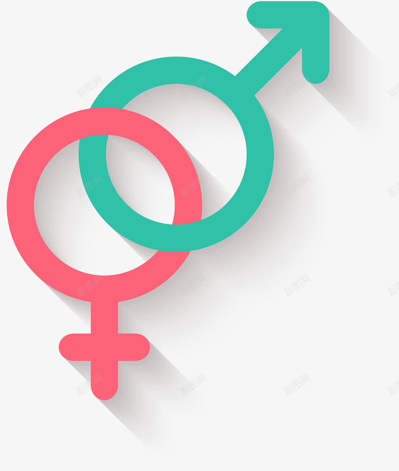 情人节装饰男女表示图标元素矢量图ai_新图网 https://ixintu.com 图标 微立体 情人节 男女 表示 装饰图案 矢量图