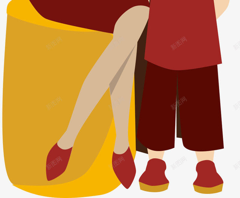 中国传统服饰家庭png免抠素材_新图网 https://ixintu.com 一家人 传统服饰 儿童插画 卡通人物 卡通插画 家庭 矢量人物