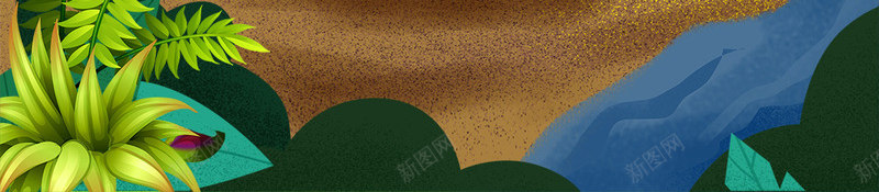 处暑主题郊外风景插画边框psd免抠素材_新图网 https://ixintu.com 中华传统节日 二十四节气 初夏 卡通 处暑 夏天 文艺 西瓜 边框 郊外 风景
