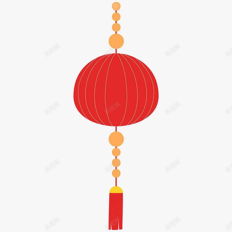 新年红色灯笼装饰png免抠素材_新图网 https://ixintu.com 卡通灯笼 庆典装饰 新年 春节 正月十五 红色 节日 节日灯笼