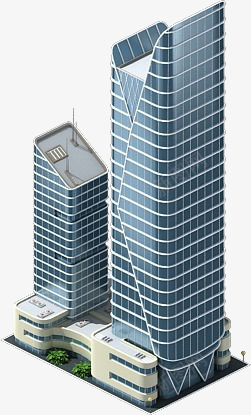 科技蓝色工作大厦png免抠素材_新图网 https://ixintu.com 商务 大厦 工作 树木 楼层 科技 窗户 高楼