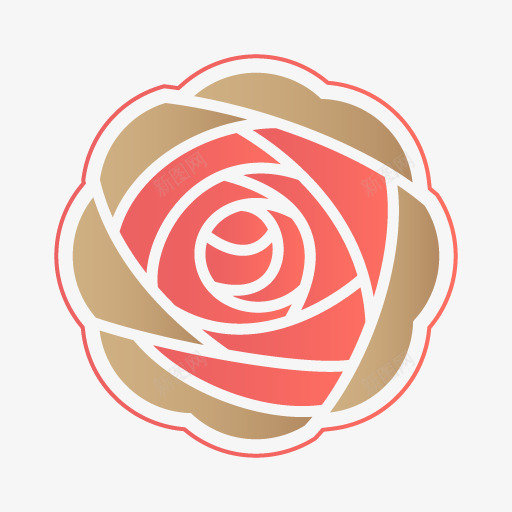 玫瑰花情人节心形图标png_新图网 https://ixintu.com 图标 心形 情人节 玫瑰花