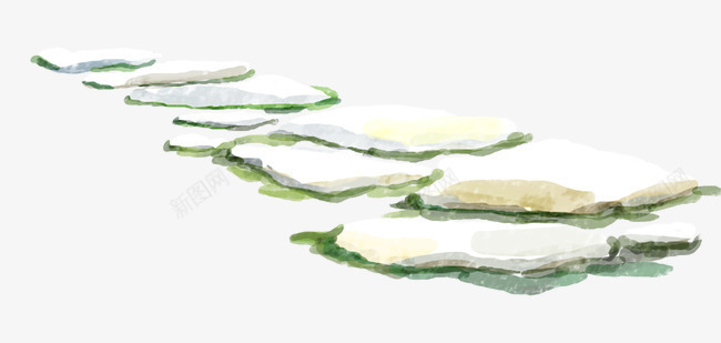 插画小路png免抠素材_新图网 https://ixintu.com 土路 小路 山石 山路 手绘 路