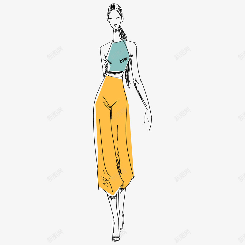 简约手绘卡通人物装饰服装png免抠素材_新图网 https://ixintu.com 卡通人物 广告设计 服装设计图样 海报设计 简约手绘卡通人物 简约手绘卡通人物装饰服装设计图样免费下载 网页设计