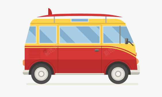 扁平化小汽车png免抠素材_新图网 https://ixintu.com BUS 卡通汽车 汽车插画 电车 红色公共汽车 红色汽车