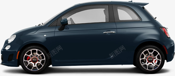 FIAT家庭轿车png免抠素材_新图网 https://ixintu.com 产品实物 家庭座驾 菲亚特汽车 蓝色车身 黑色车轮