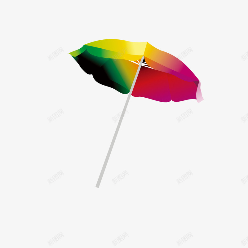 卡通彩虹伞png免抠素材_新图网 https://ixintu.com 伞 卡通 太阳伞 彩虹