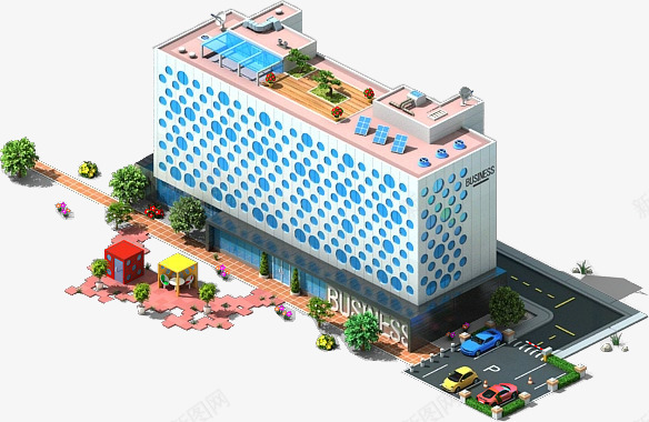 三维建模可爱风商场png免抠素材_新图网 https://ixintu.com 三维 可爱 商场 建模