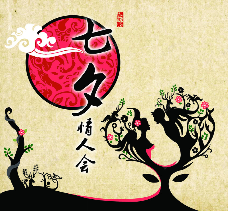 七夕情人节情侣全屏海报背景png免抠素材_新图网 https://ixintu.com 七夕 全屏 情人节 情侣 海报 背景