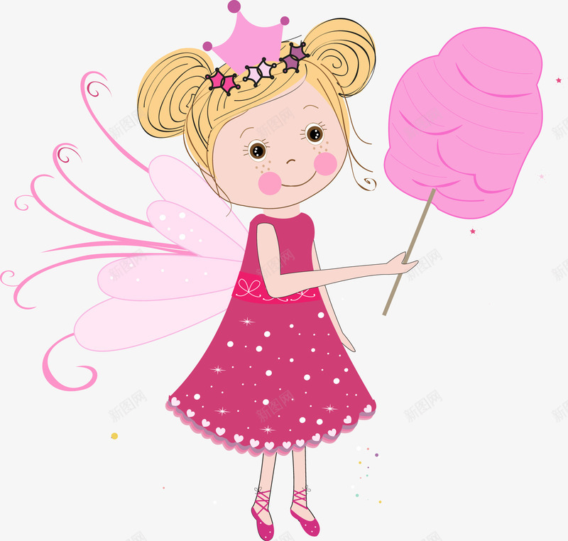 可爱卡通天使棉花糖png免抠素材_新图网 https://ixintu.com 卡通 可爱 天使 棉花糖