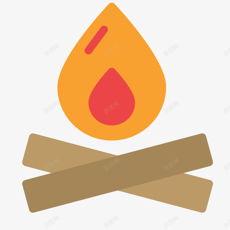 扁平化运动健身休闲png免抠素材_新图网 https://ixintu.com 休闲 健身 娱乐 扁平化 火堆 火堆元素 运动 运动器材