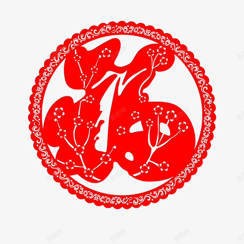 中国风喜庆福字贴纸png免抠素材_新图网 https://ixintu.com 中国风 喜庆福字贴纸 春节 红色福字 贴纸