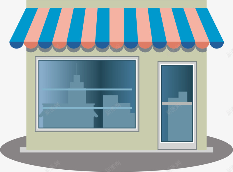 商店卡通图标png_新图网 https://ixintu.com 便利超市 便利超市logo 卡通 商店 小型超市 绿色