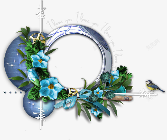 创意花卉边框花卉边框素png免抠素材_新图网 https://ixintu.com ps花卉素材 庆典花卉 花卉图案 花卉插画