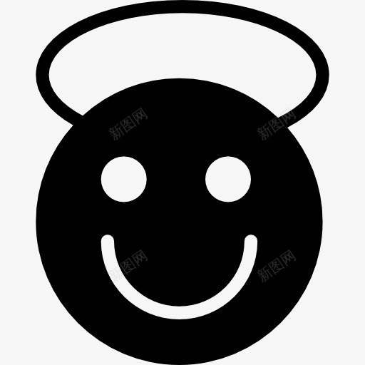 天使图标png_新图网 https://ixintu.com 人 天使 微笑 情感 情绪 接口 笑脸 脸 表情