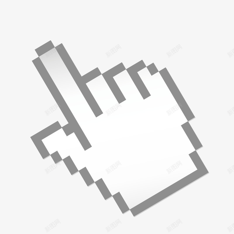 手指图标png_新图网 https://ixintu.com 信息图标 信息图表 图标设计 扁平化图标 手指 矢量图标 矢量素材 科技图标 网络图标
