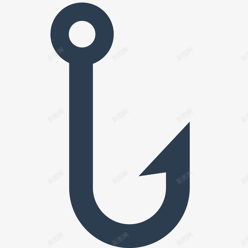 尖锐的钩子插画矢量图ai免抠素材_新图网 https://ixintu.com 免抠PNG 尖锐的钩子矢量插画 海洋 矢量图 航运 金钩子 钩子 锚 鱼钩