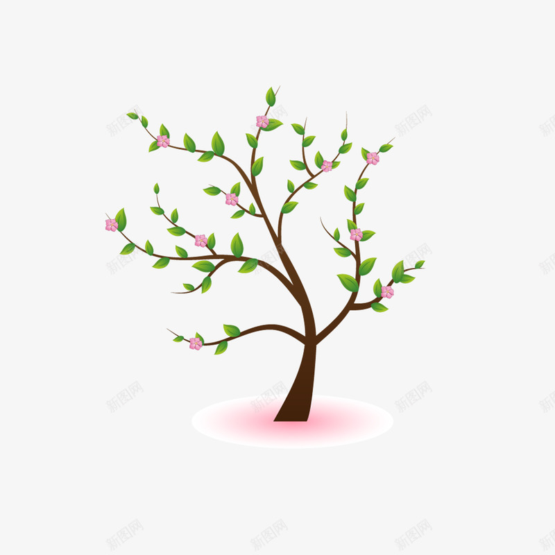卡通树木png免抠素材_新图网 https://ixintu.com MG ppt 动画 卡通许愿树 可爱 扁平化 森林 植物 简约
