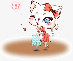 可爱卡通拟人猫psd免抠素材_新图网 https://ixintu.com 卡通猫 可爱 可爱猫 小猫 拟人猫