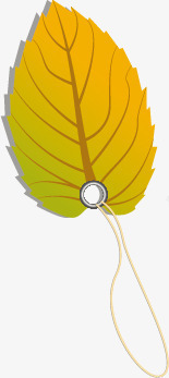 秋季树叶促销标签图标图标